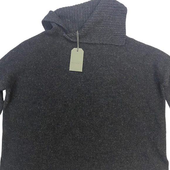 NWT All Saints Hettie Jumper in Black Marl Size Extra Small XS - Picture 5 of 10